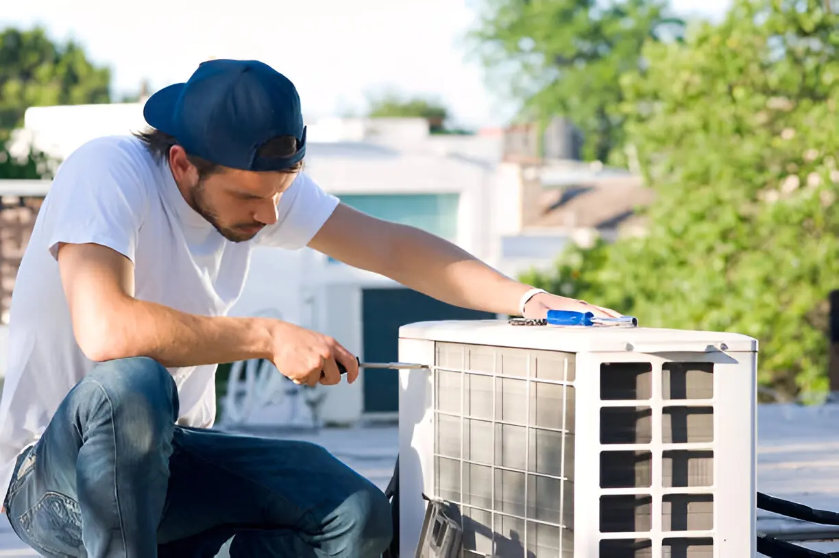 Home 10 Emergency AC repair technician responding to a late-night call in Orlando